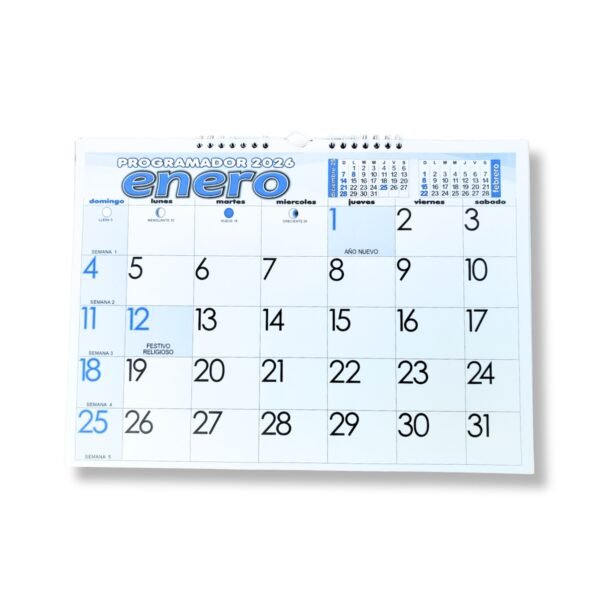 Programador Horizontal Mediano de Pared 25 x 35 cm 2026