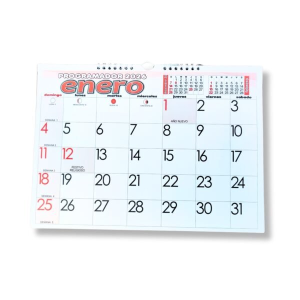 Programador Horizontal Mediano de Pared 25 x 35 cm 2026