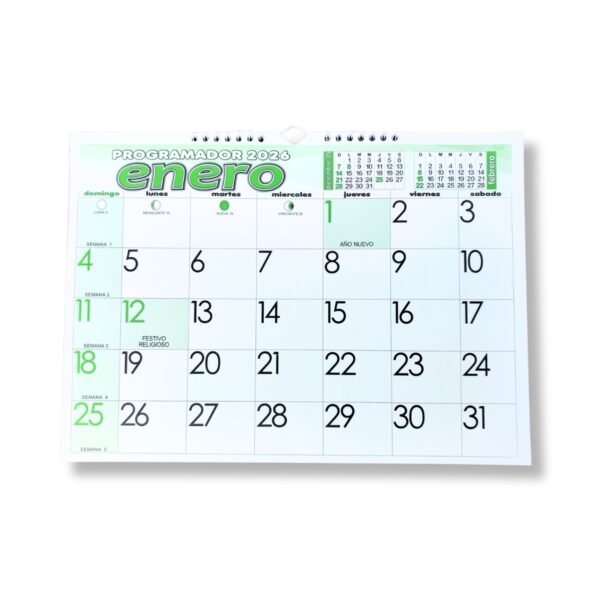 Programador Horizontal Mediano de Pared 25 x 35 cm 2026