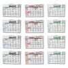 Anillo H 12 B Programador Calendario Pared horizontal ¼ 35 X 50 Cm 2026