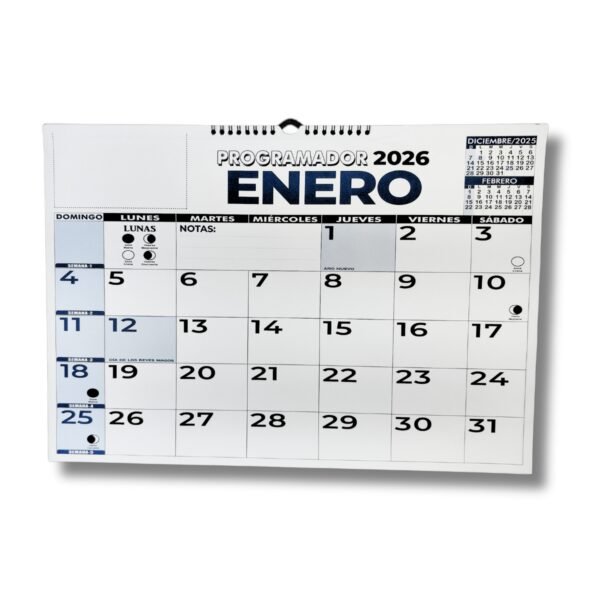 Anillo H A Programador Calendario Pared horizontal ¼ 35 X 50 Cm 2026