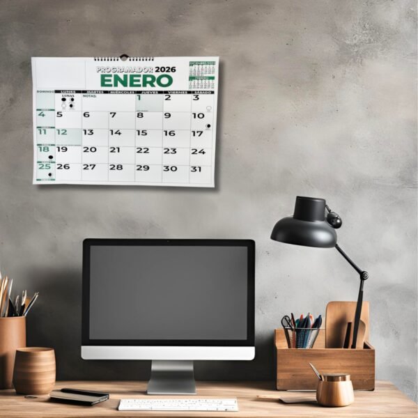 Anillo H IA 1 Programador Calendario Pared horizontal ¼ 35 X 50 Cm 2026