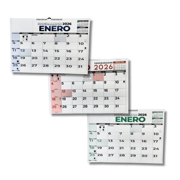 Anillo H Varios Programador Escritorio Vade (4 Puntas) 1/8 25 X 35 Cm 2026