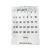 Programador Calendario Pared Vertical ¼ 35 X 50 Cm  2026
