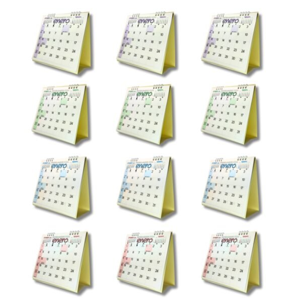 Programador Calendario Escritorio 17 X 17 Cm  2026