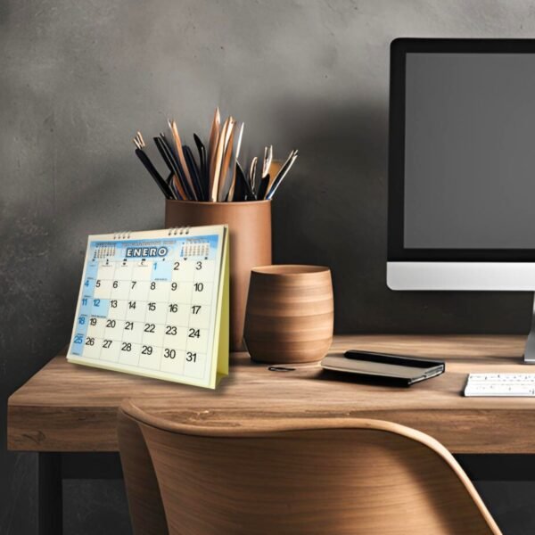 Programador Calendario Escritorio 22 X 20 Cm  2026