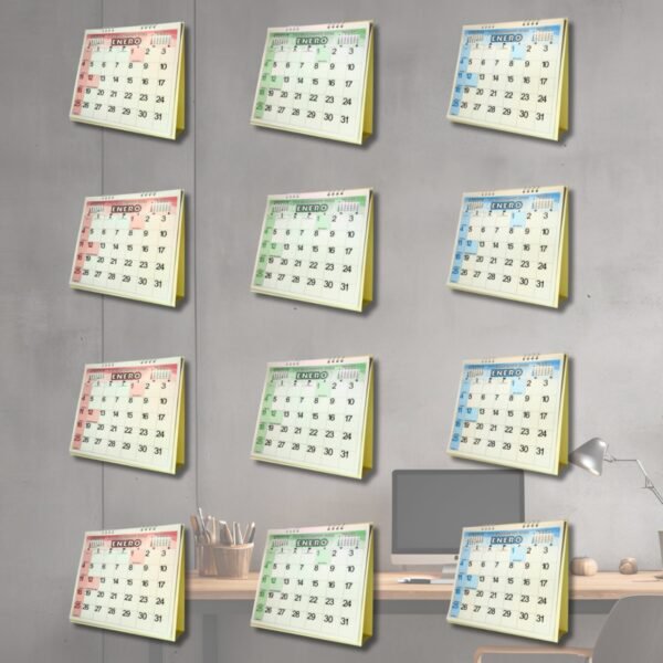 Programador Calendario Escritorio 22 X 20 Cm  2026