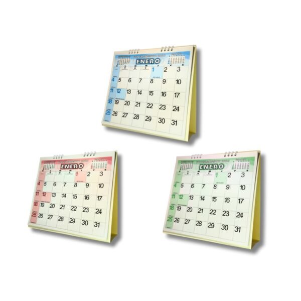 Programador Calendario Escritorio 22 X 20 Cm  2026