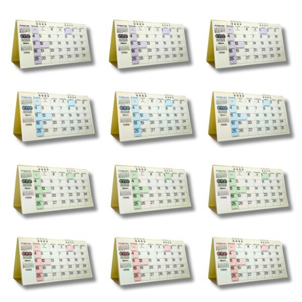 Programador Calendario Escritorio 12 X 23 Cm  2026