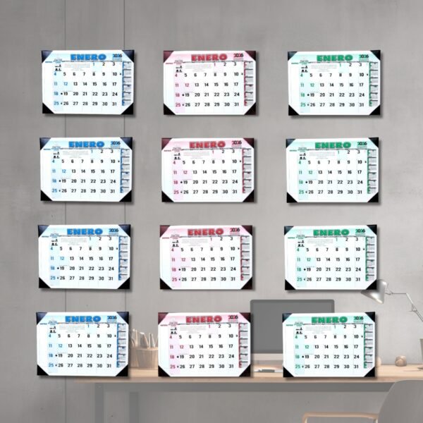 Programador Escritorio Vade (4 Puntas) 1/8 25 X 35 Cm  2026