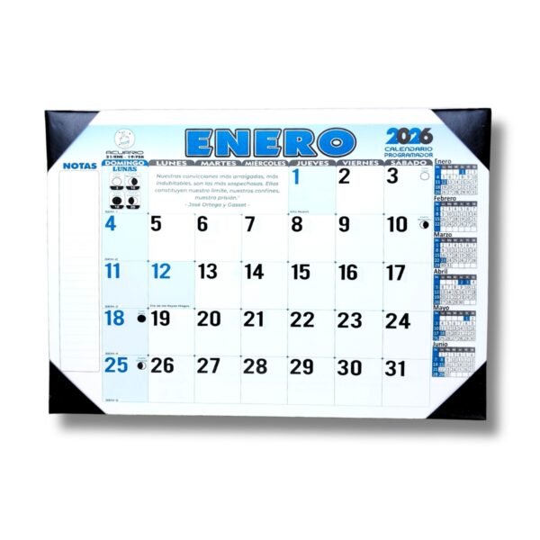 Programador Escritorio Vade (4 Puntas) 1/8 25 X 35 Cm  2026