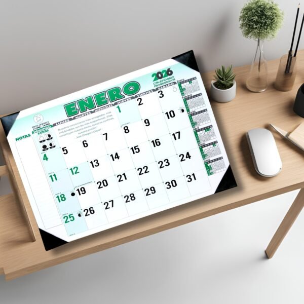 Programador Escritorio Vade (4 Puntas) 1/8 25 X 35 Cm  2026