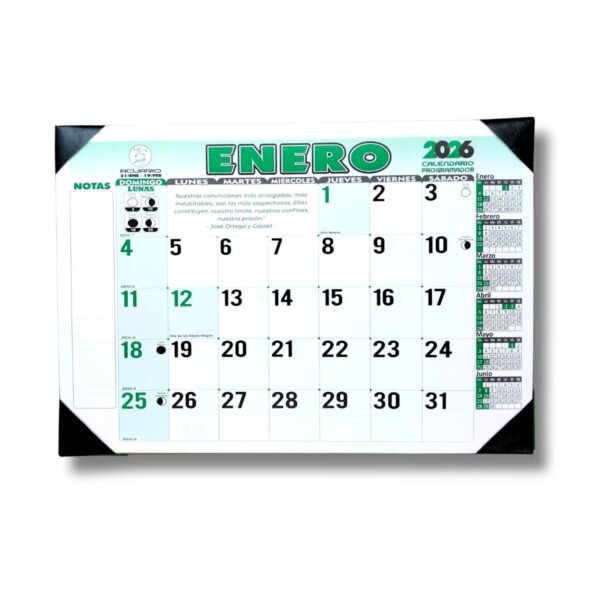 Programador Escritorio Vade (4 Puntas) 1/4 35 X 50 Cm  2026