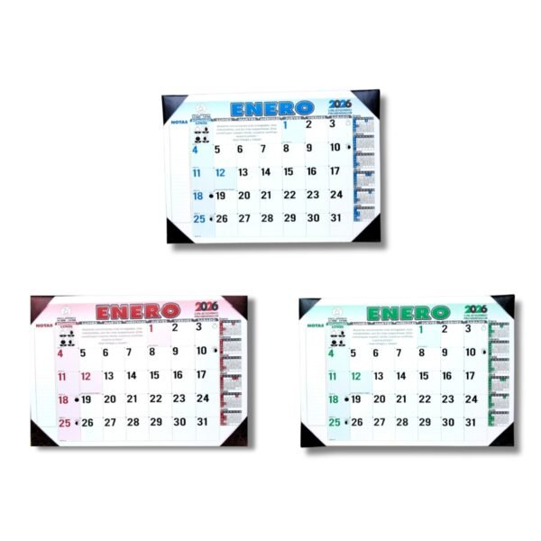 Programador Escritorio Vade (4 Puntas) 1/8 25 X 35 Cm  2026