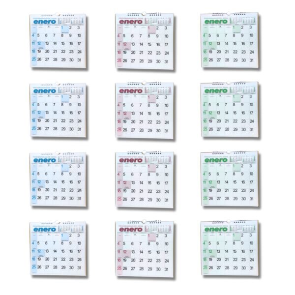 Programador Calendario Pared  23 X 25 Cm  2026