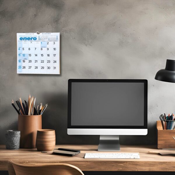Programador Calendario Pared  23 X 25 Cm  2026