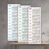 Calendario Notas Afiche Pared TheBigDay 100x35 X3 2026