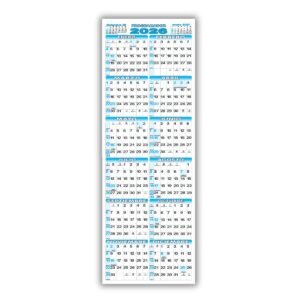 Calendario Programador Afiche Pared TheBigDay 100x35 X3
