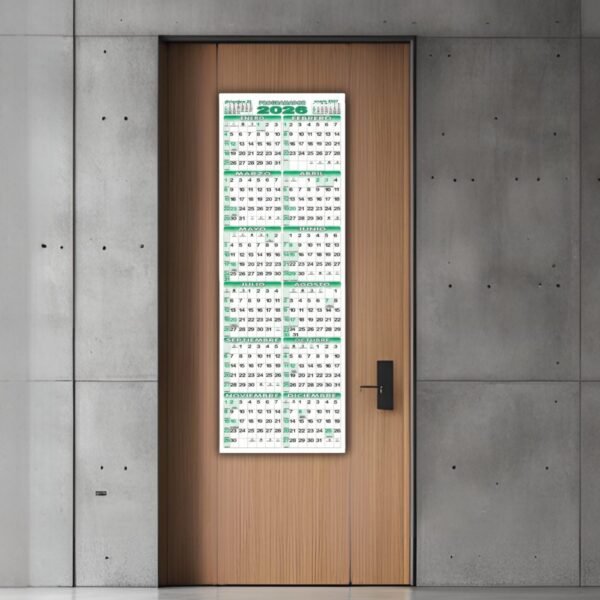 IA 3 Calendario Programador Afiche Pared TheBigDay 100x35 X3