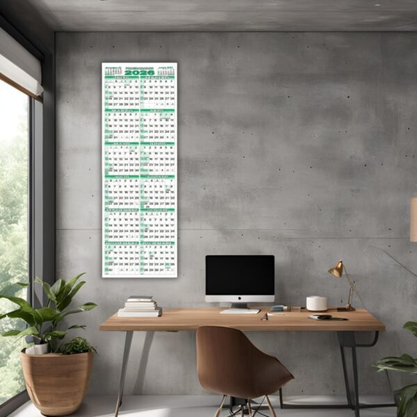 IA1 Calendario Programador Afiche Pared TheBigDay 100x35 X3