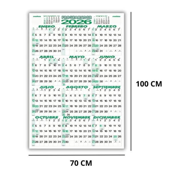 Programador Afiche Pared Pliego 100x70 X3 2026